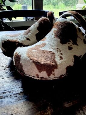 NWT Sanita cowhide and wood clog, size 9 (39)